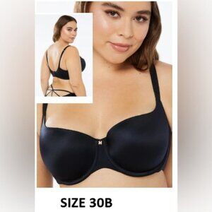 Savage X Fenty - Ladies, Core Microfiber Balconette Bra - Black. Size: 30B. NWT
